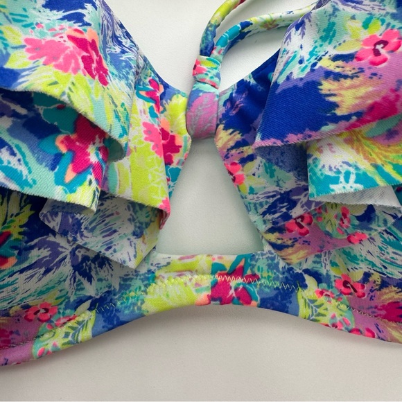 Victoria's Secret Women’s Multicolor Floral Bikini Top 36D Swim - Picture 3 of 8